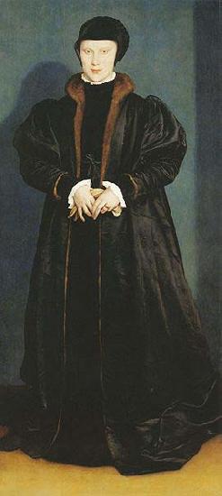 Hans holbein the younger Portrait of Christina of Denmark, Duchess of Milan,